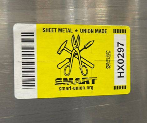 union made sheet metal
